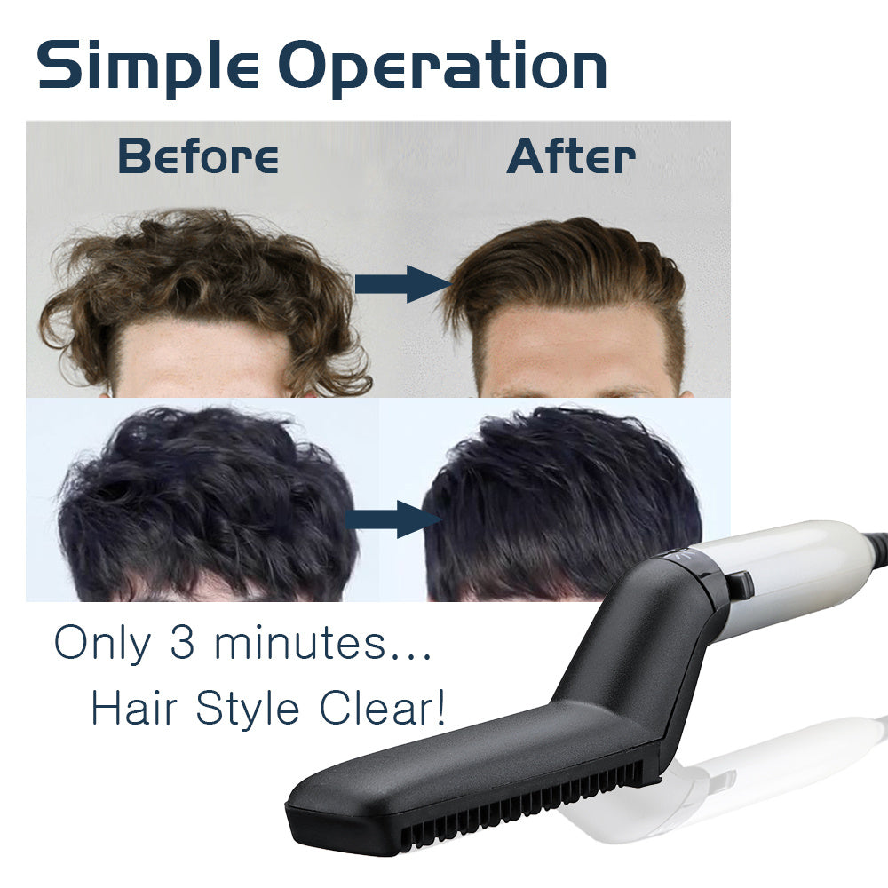 Electric Hair Straightener Brush, Men Quick Beard Straightener