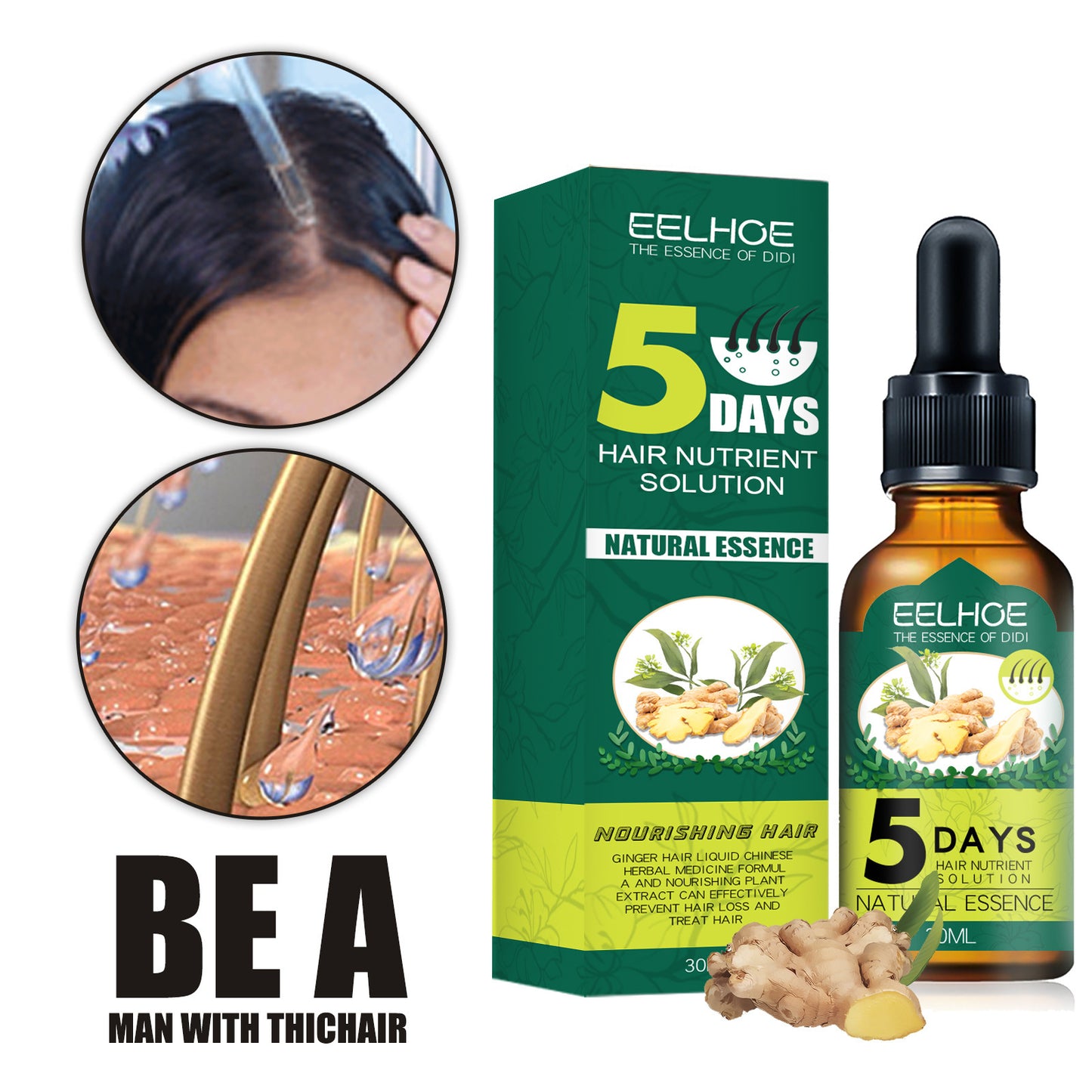 Eelhoe Ginger Hair Essential Oil.