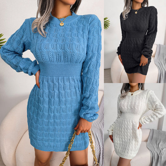 Casual Twisted Waist-cinching Dress Base