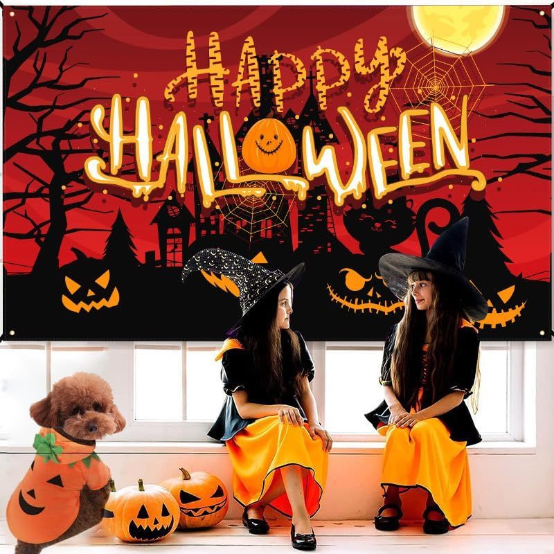 Dog Hoodie Cute Funny Halloween Style Pumpkin Cosplay