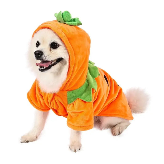 Dog Hoodie Cute Funny Halloween Style Pumpkin Cosplay