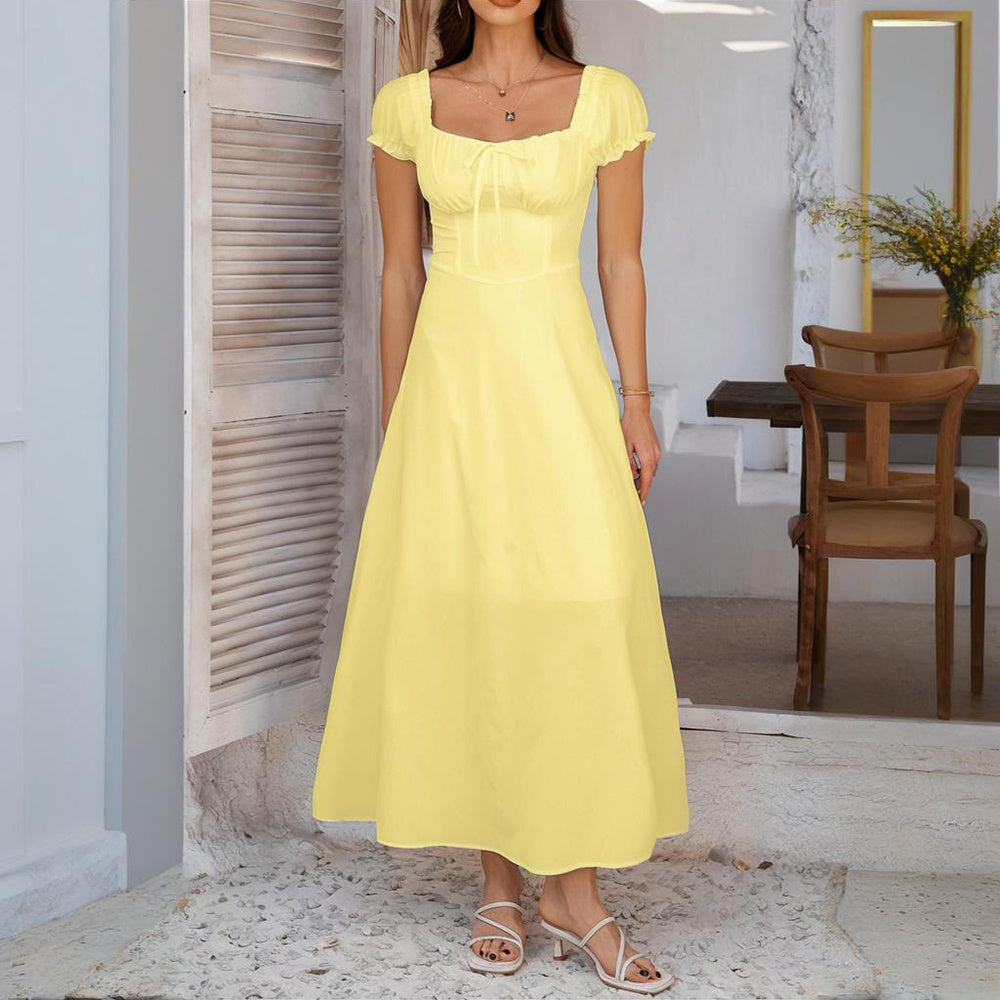 Women's Bohemian Backless Maxi Dress