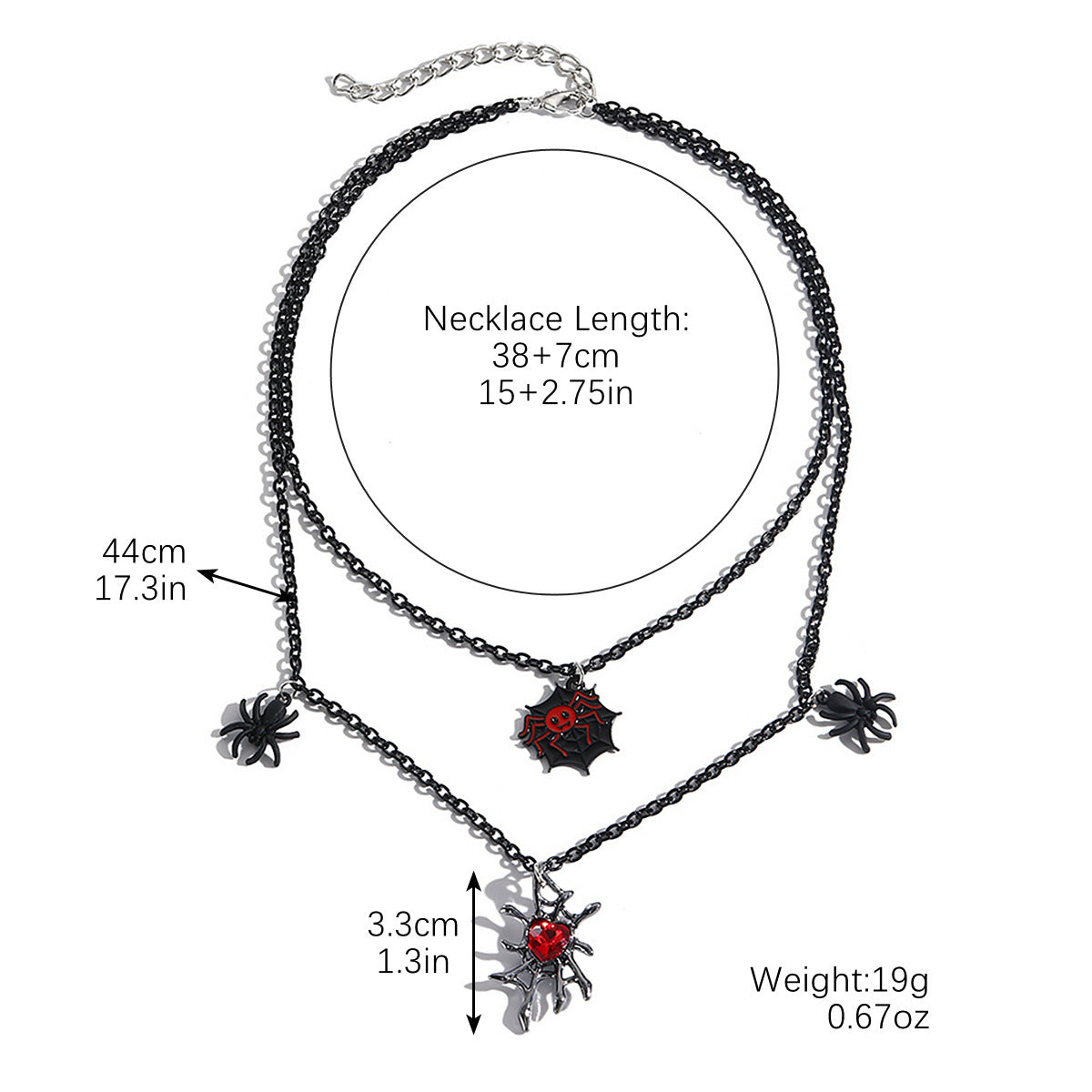 Halloween Necklace  - Bat /Ghost /Skull /Pendant Pumpkin /Spider