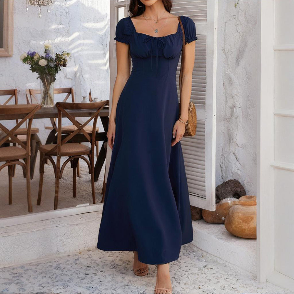 Women's Bohemian Backless Maxi Dress