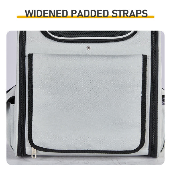Pet Carrier Backpack,  With Back Extension, Breathable Mesh For Small Dogs Cats, Up To 26 Lbs.