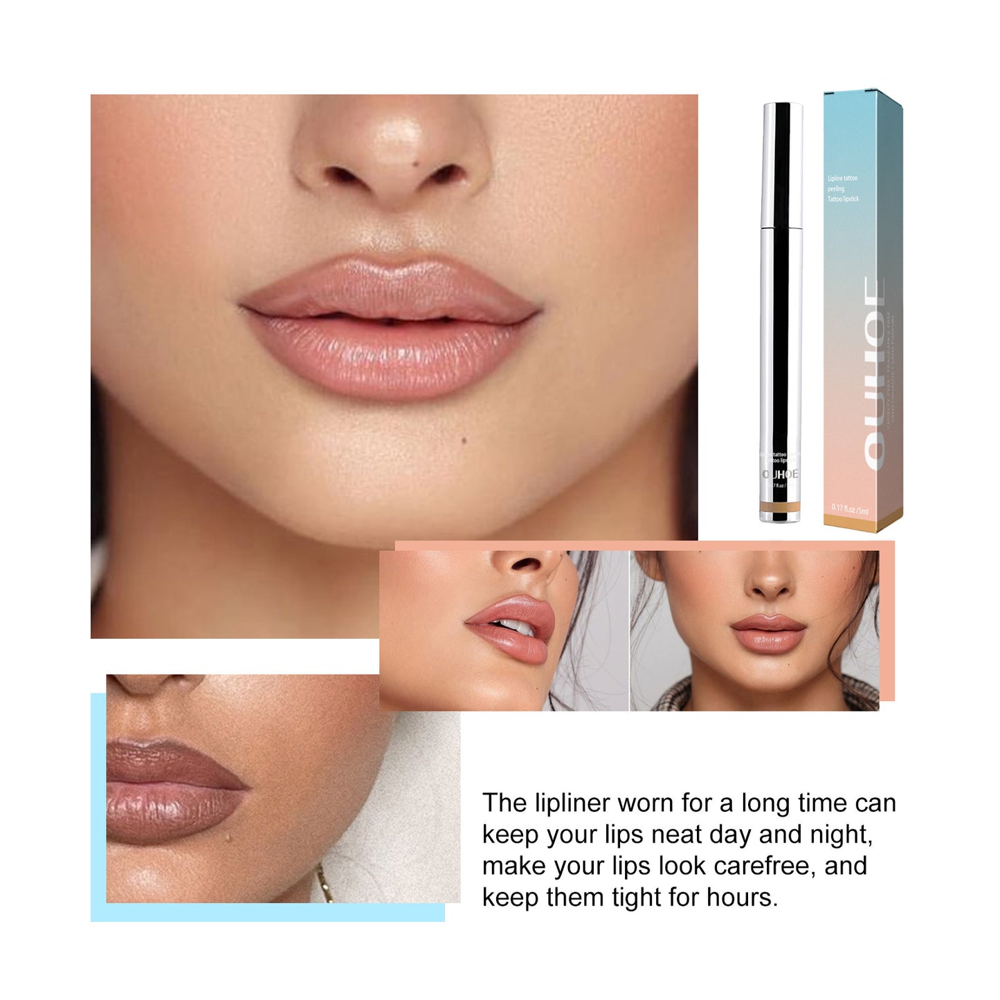 Mineral Oil OUHOE Show Lip Color Without Taking Off Makeup Peel Off Lipliner