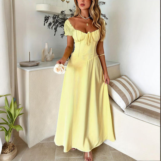 Women's Bohemian Backless Maxi Dress
