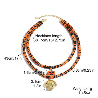 Halloween Necklace  - Bat /Ghost /Skull /Pendant Pumpkin /Spider