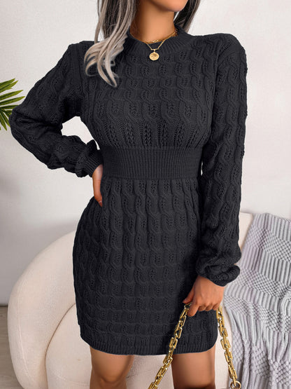 Casual Twisted Waist-cinching Dress Base