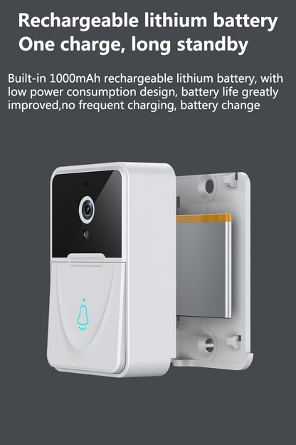 Wireless Security Smart WiFi Doorbell Intercom Video Camera Door Ring