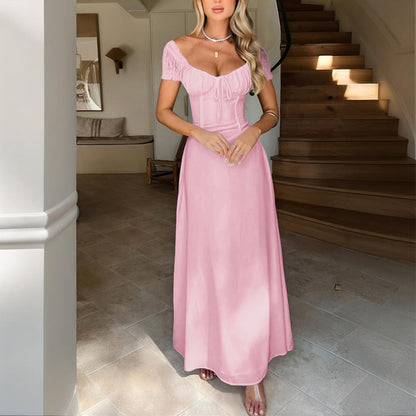 Women's Bohemian Backless Maxi Dress