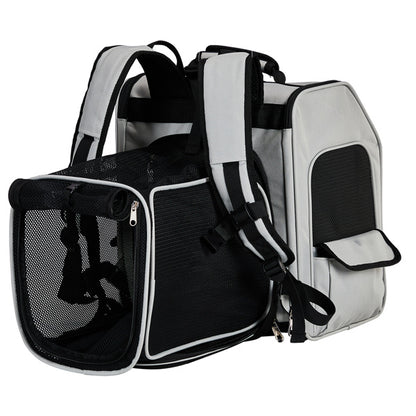 Pet Carrier Backpack,  With Back Extension, Breathable Mesh For Small Dogs Cats, Up To 26 Lbs.