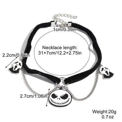 Halloween Necklace  - Bat /Ghost /Skull /Pendant Pumpkin /Spider